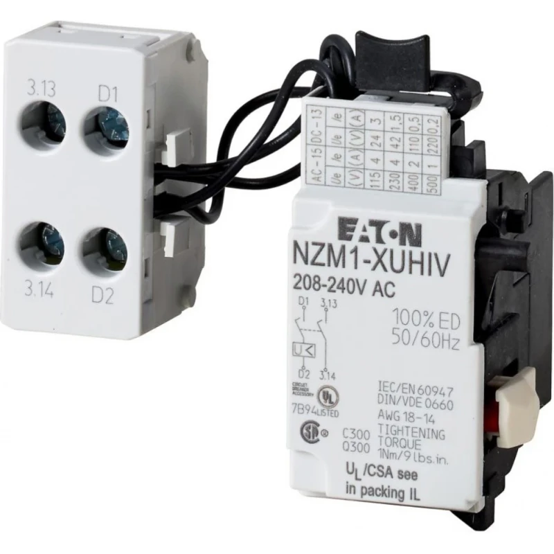 Eaton Onderspanningspoel NZM1 2xM voorijlend 12V DC