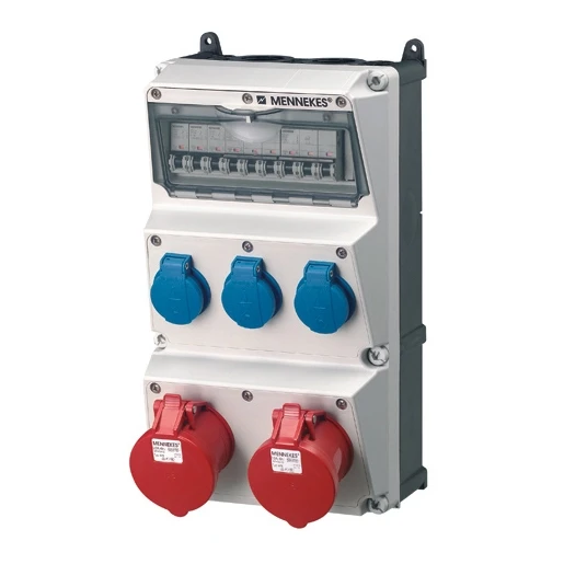Mennekes AMAXX contactdoos combinatie 3 modules