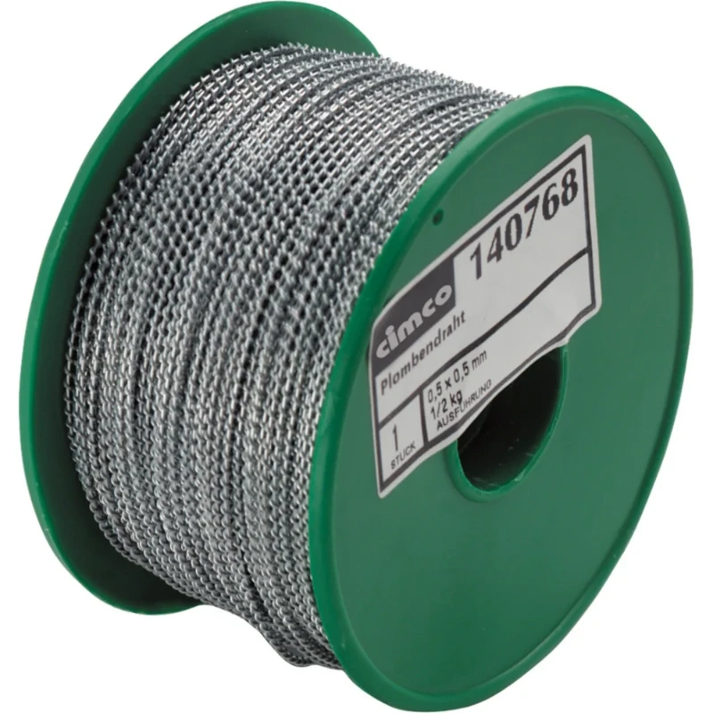 Cimco zegeldraad 0,5mm 1/2kg 0.5 Staal 140768