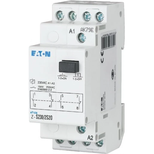 Eaton IMPULSRELAIS Z-S24/W-24 VAC / 12 VDC-16A-1W CONTACT-1TE