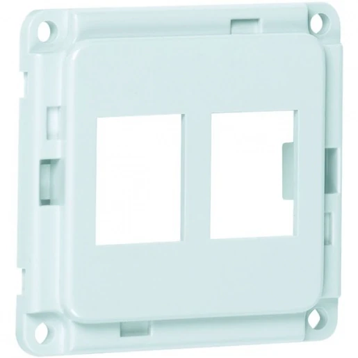 Peha Compacta Montageraam multimedia techniek Modular-Jack 2 connectoren Zonder label wit 00603011