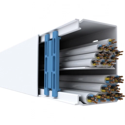 GGK FB/LFG kabelkanaal 2000x90x60mm PVC Bodemperforatie met deksel RAL 9010 11032G