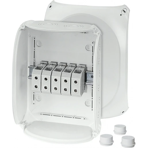 Hensel Kabeldoos IP66 BM7 16-35 mm² 5 polig invoer M25/40/50 Grijs