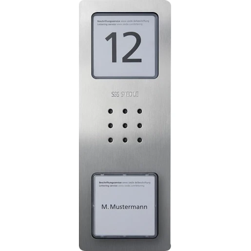 Siedle Audio deurstation compact 1 beltoets RVS IP54 Opbouw 210008733-00