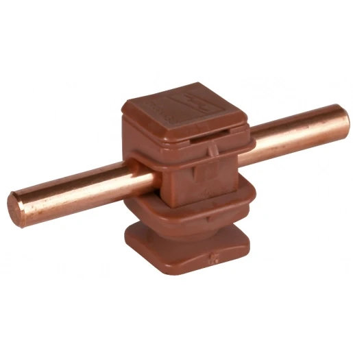 Dehn Conductor holder dehnsnap plastic brown h 16mm f.rd 8mm with m8 threa