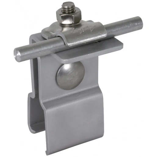 Dehn Roof conductor holder al for rd 6-10mm f.tin roofs with rectang.stan
