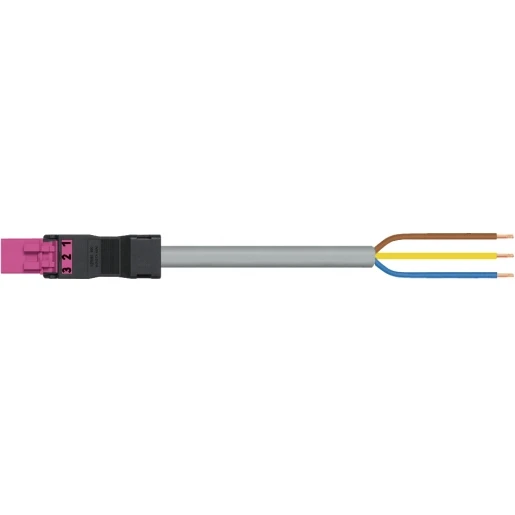 Wago SERIE 891 Patchkabel gebouwinstallatie 3p Stekker Vrij kabeluiteinde 8000mm