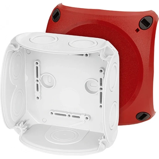 Hensel Kabeldoos IP66 BM3 zonder klem M25/32 membranen Deksel Rood