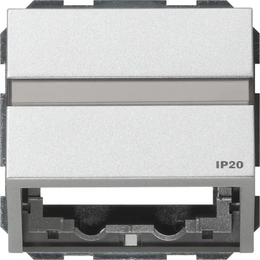 Gira TX_44 Datakap draagring + TK Voor dataansluitkast Bedieningselement Met label aluminium 087065