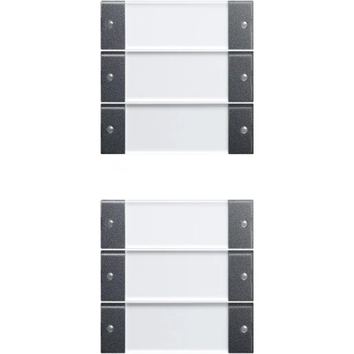 Gira Wippenset 6-v (3+3) TK System 55 clear/antraciet