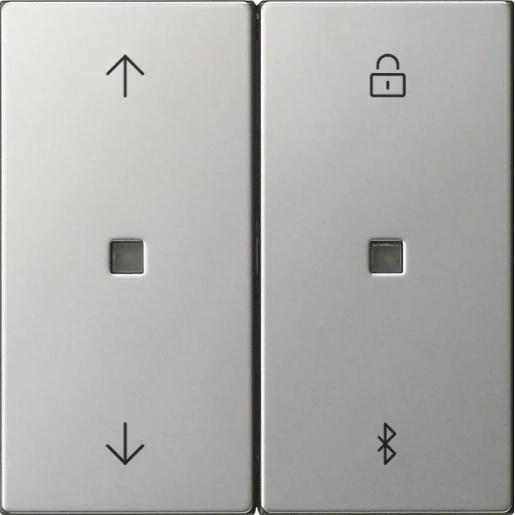 Gira System 55 s3000 jaloezie- en schakelklok bluetooth edelstaal 2-voudig RVS 5367600