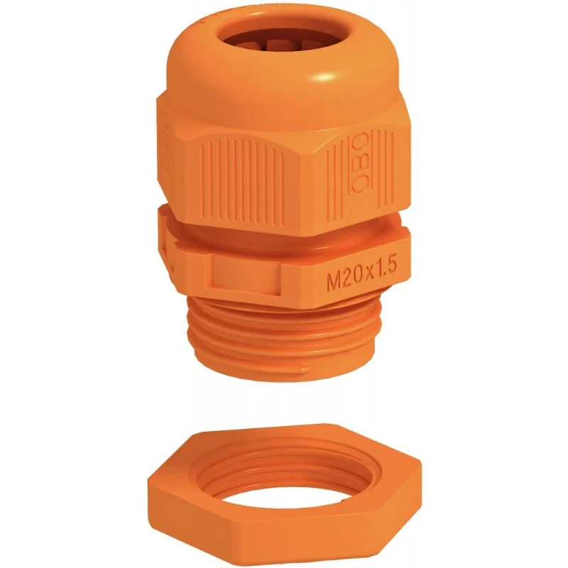 OBO Wartel en tegenmoer VM25 voor Firebox T M25 PA/GF oranje 2003