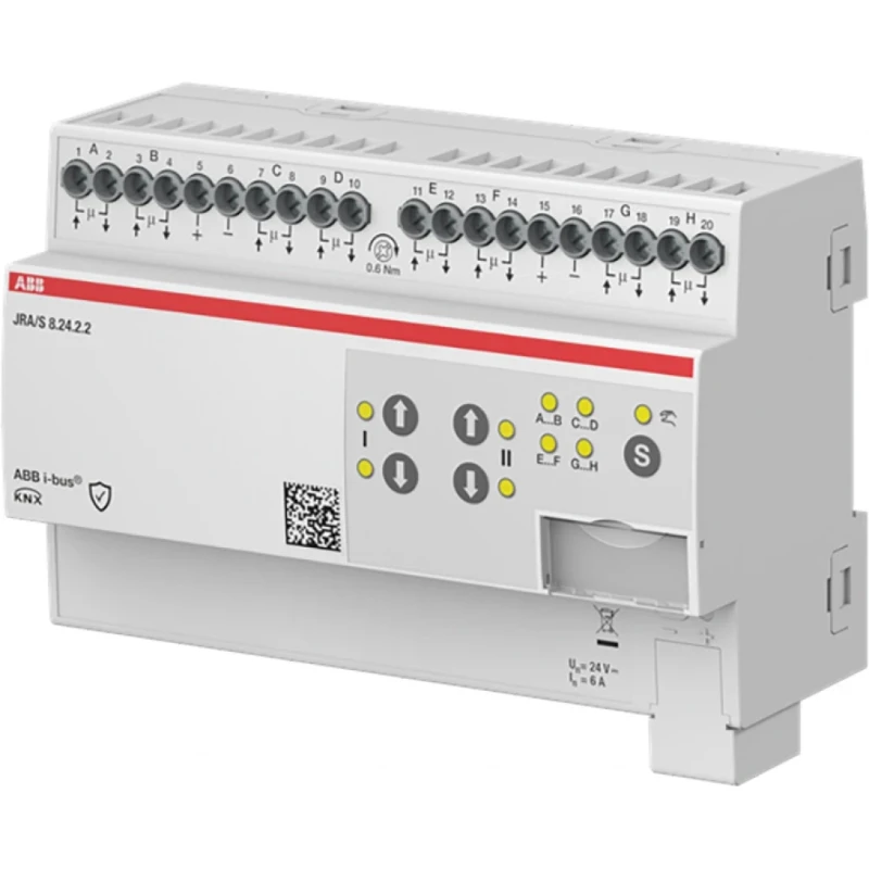 ABB Busch-Jaeger Jaloezie- en rolluikactuator 8-f 24V DC Man Op handmatige bediening
