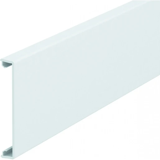 OBO GK Deksel wandgoot glad PVC 2000x76.5mm onbehandeld wit RAL 9010 6278680