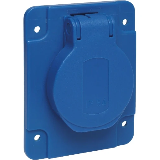 Schneider Electric Pratika Inbouwcontactdoos 65x85 250V 16A IP54 blauw PKS61B