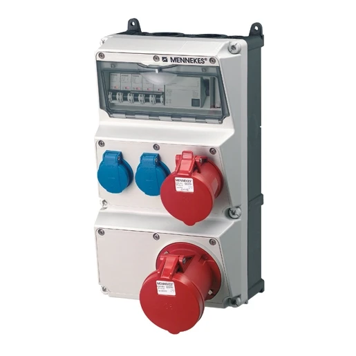Mennekes AMAXX contactdoos combinatie 3 modules