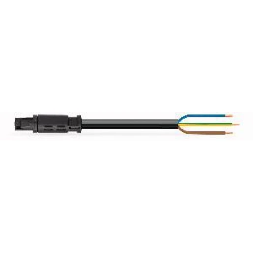 Wago Serie 774 Patchkabel gebouwinstallatie 3p Contrastekker (female) Vrij kabeluiteinde 3000mm