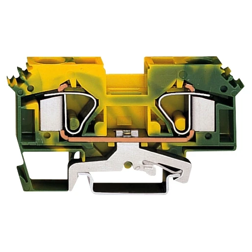 Wago aardrijgklem Groen/geel