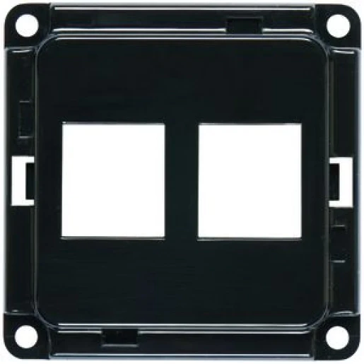 Peha Compacta Montageraam multimedia techniek Keystone Modular-Jack 2 connectoren Zonder label zwart 00603041