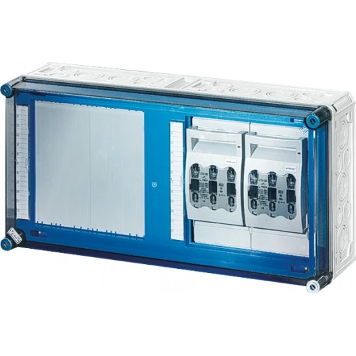 Hensel Mi Lastscheiderkast 2x160A NH00 3p op Rail 400A 5 polig BM4 600x300mm