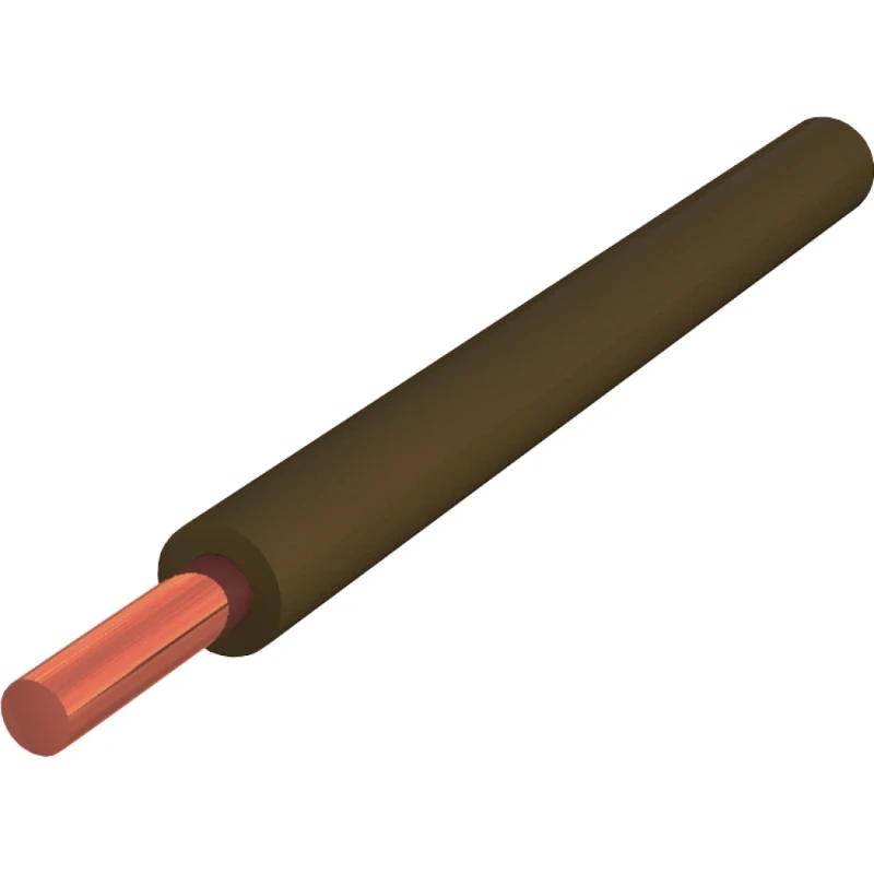Nexans H07V-U Eca Installatiedraad 6mm² bruin 100M 10533300