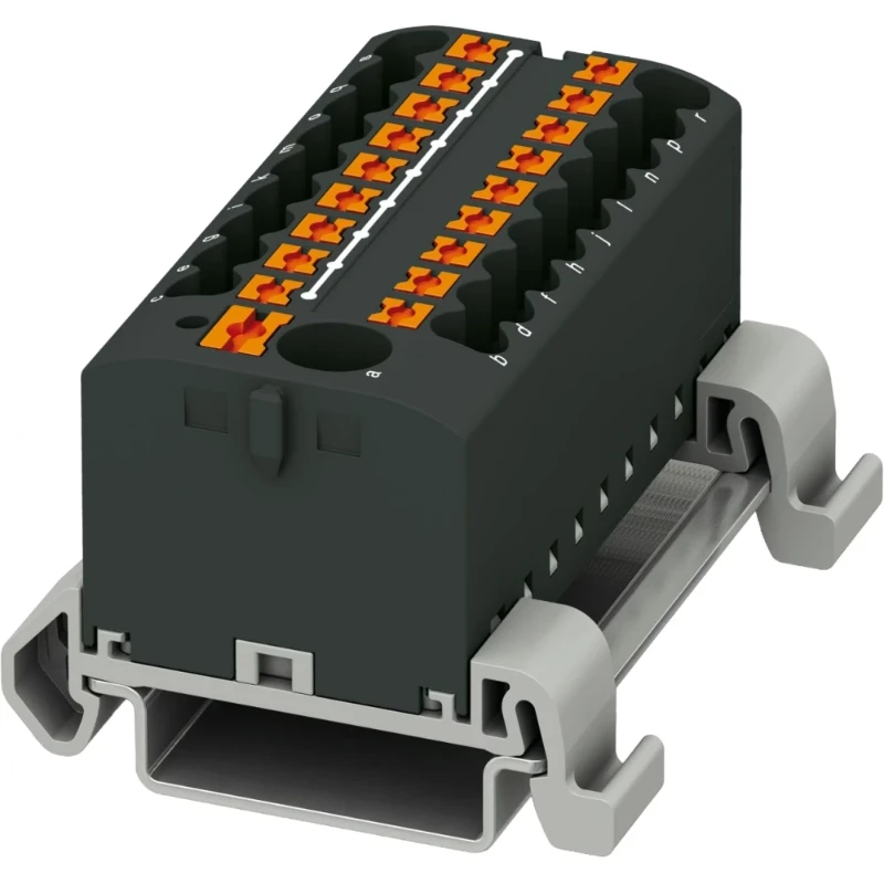 Phoenix Contact PTFIX Verbindingsrijgklem 0,14-4mm² eendr. 0,14-2,5mm² meerdr. Zwart