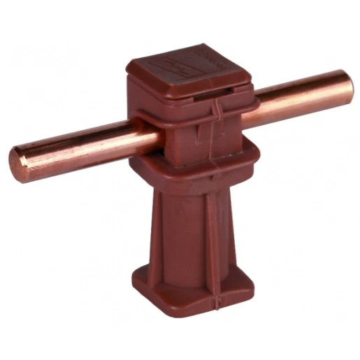 Dehn Conductor holder dehnsnap plastic brown h 36mm f.rd 8mm with m6 threa