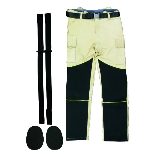 Dehn ARC-fout-getest beschermde broek paar bretels/ kniebeschermers beige Unisex 785785