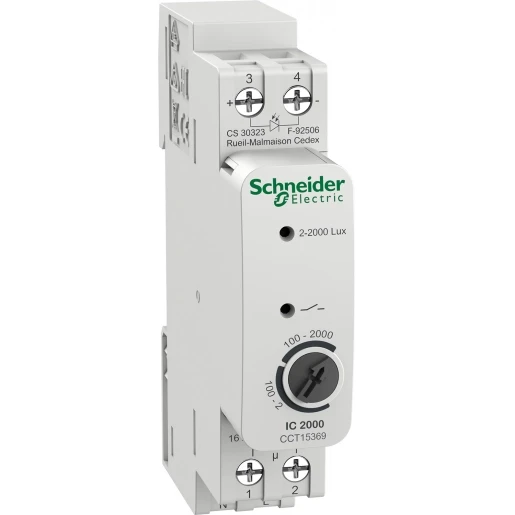 Merten Acti9 Schemerschakelaar IC2000 buiten DIN-rail Wandopbouw 230V 16A CCT15369