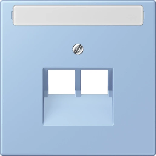 Jung LS range Afdekking centraalplaat LC32021 UAE/IAE 2 connectoren Met label LC969-2NAUA207