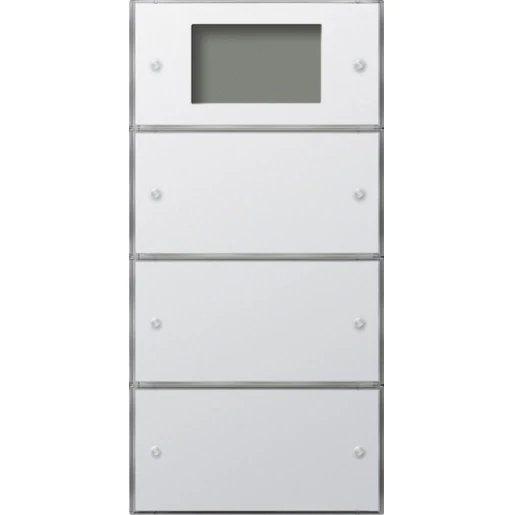Gira F100 KNX tastsensensor plus KNX 3-voudig wit inbouw IP20 RAL 9010 2043112