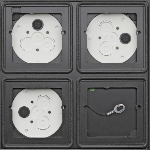 Gira OB-beh. 2x 2-v System 106 antraciet