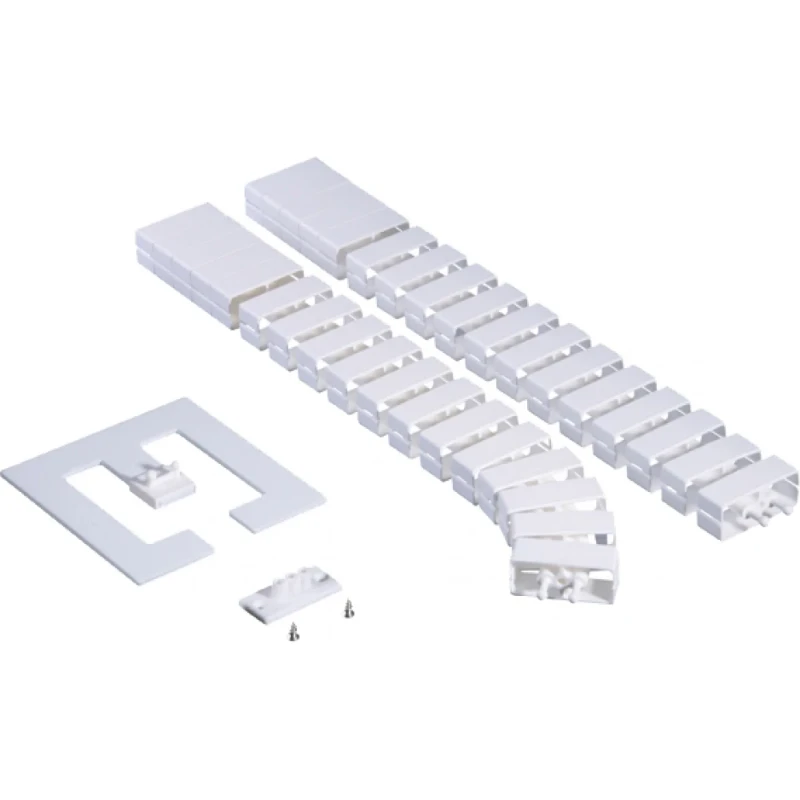 OCS Cube set set kabelgeleiding + verzwaarde voet en bevestiging 55x25x750mm kunststof wit RAL 9003 13.50.028