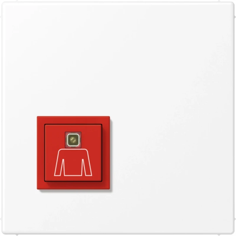 Jung LS range noodoproepsysteem oproepknop ls range mat 70x70mm wit IP20 NRSLS0834RTWWM