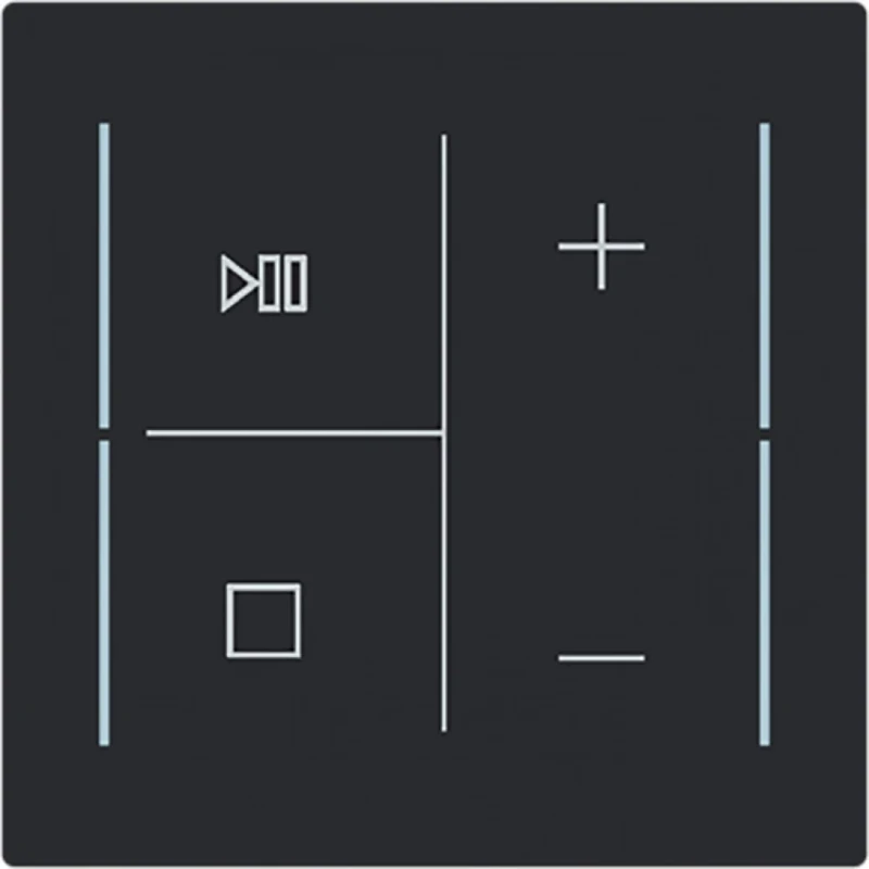 ABB Busch-Jaeger cpl v 4v knop muziek symbool Art-matzwart