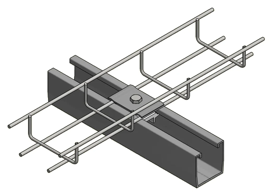 Van der Valk ValkCableCare 760207 Alu. montageklem draadgoten aan profiel