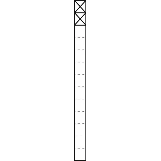 Siedle Communicatiezuil Vrijstaand aluminium 2 modules 1344mm 200038178-00