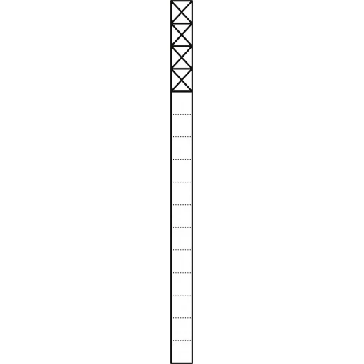 Siedle Vario Communicatiezuil Vrijstaand aluminium 4 modules 1644mm 200024014-00