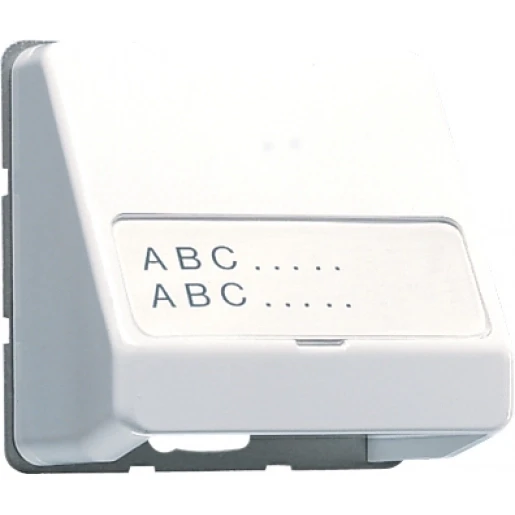 Jung CD range data-aansluitkap 23x59mm cd500 Basiselement met centrale afdekplaat 1 connector Met label wit J554