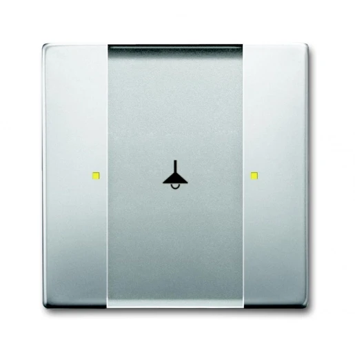 ABB Busch-Jaeger Pure stainless steel Tastsensor multifunctioneel KNX 2-voudig RVS met tekstv IP20 2CKA006115A0200
