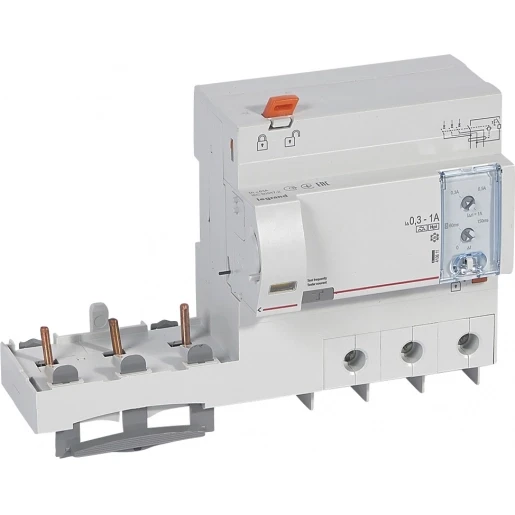 Legrand DX3 AARDLEKBLOK 3P 63A TYPE HPI INSTELBAAR 300-1000MA