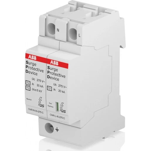 ABB Overspanningsbeveiliging Type 2 1P+N Cardridge vervangbaar