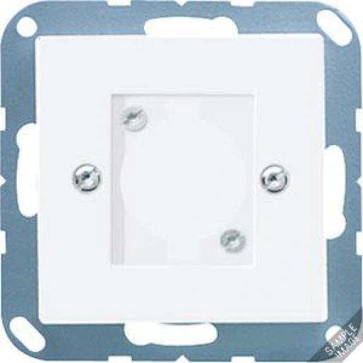 Jung AS range centraalplaat- (onderdeel) afdekking a(s)500 Luidsprekeraansluiting 1 connector Zonder label wit A568-1BF