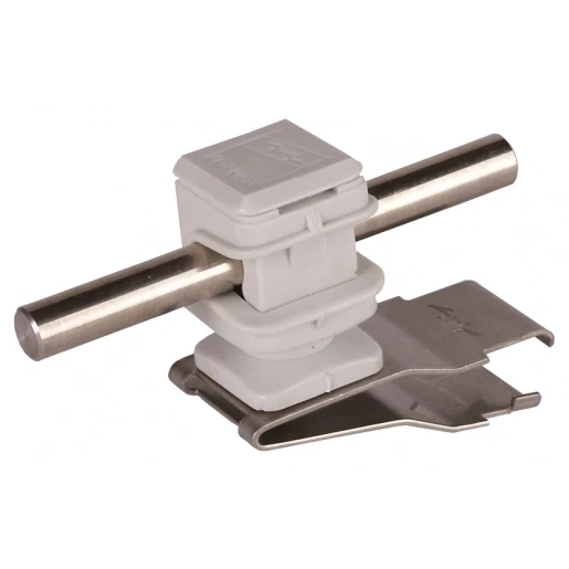Dehn Roof cond.holder firstsnap stst with dehnsnap plastic grey h 16mm f.