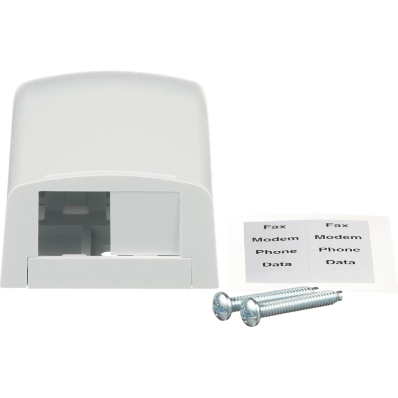 Panduit Surface mount box 2 port white
