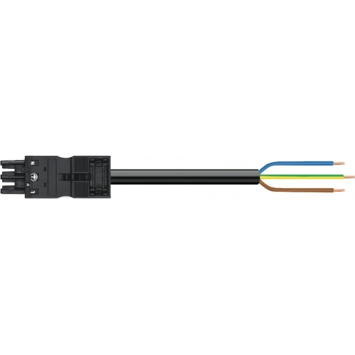 Wago SERIE 771 Patchkabel gebouwinstallatie 3p Contrastekker (female) Vrij kabeluiteinde 4000mm