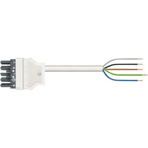 Wago SERIE 771 Patchkabel gebouwinstallatie 5p Contrastekker (female) Vrij kabeluiteinde 3000mm
