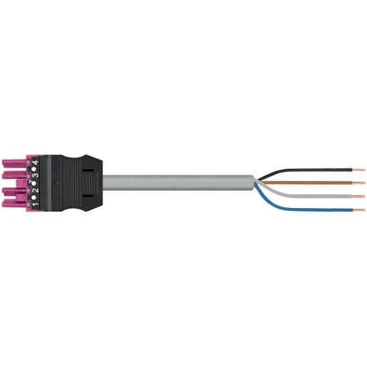 Wago SERIE 771 Patchkabel gebouwinstallatie 4p Contrastekker (female) Vrij kabeluiteinde 6000mm
