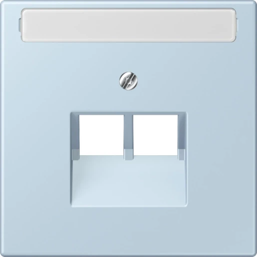 Jung LS range Afdekking centraalplaat LC32022 UAE/IAE 2 connectoren Met label LC969-2NAUA208