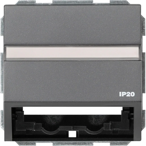 Gira TX_44 Datakap draagring + TK Voor dataansluitkast Bedieningselement Met label antraciet 087067